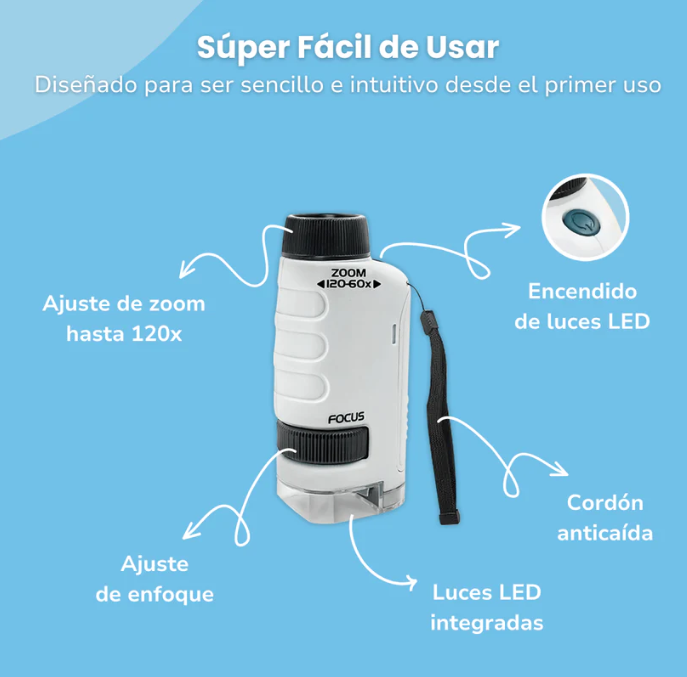 MICROSCOPIO PORTATIL PARA NIÑOS