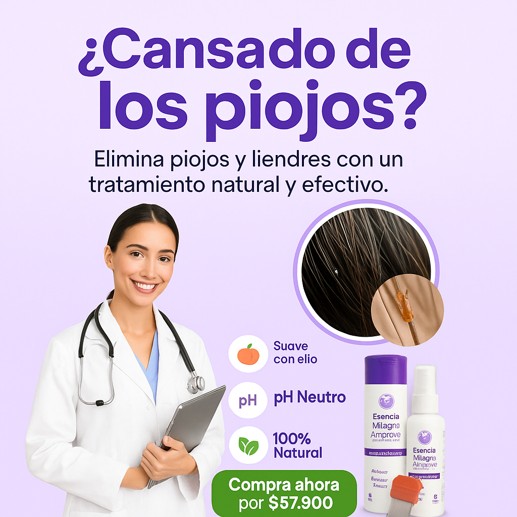 Esencia Mágica – Kit Antipiojos Natural + Spray Repelente + Peine Inoxidable