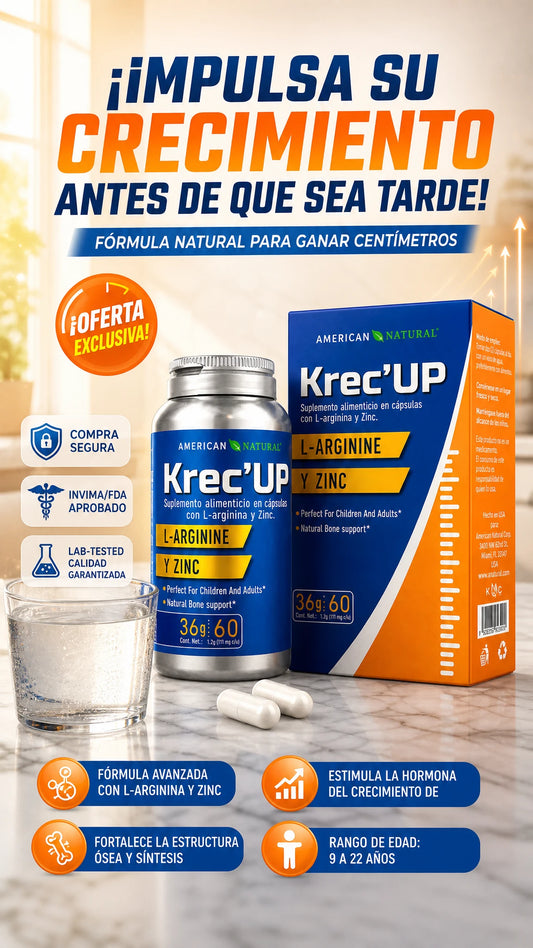 Krec'UP American Natural Suplemento de Crecimiento