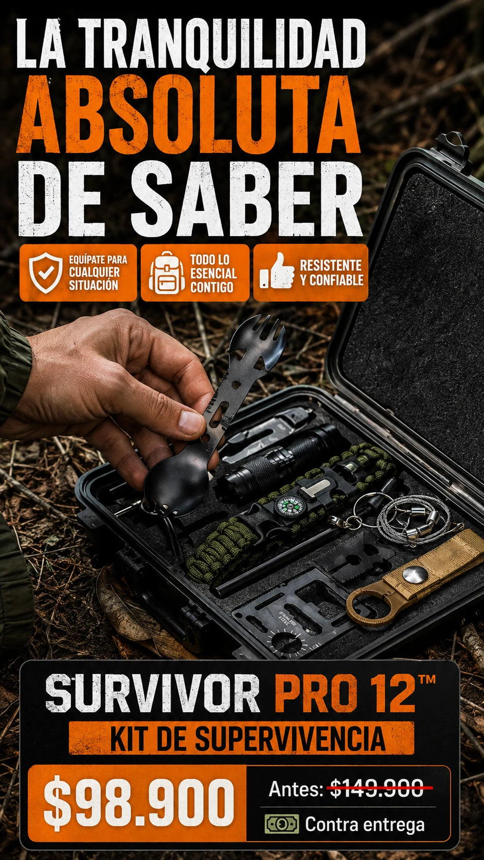 SURVIVOR PRO 12™ – Kit de Supervivencia