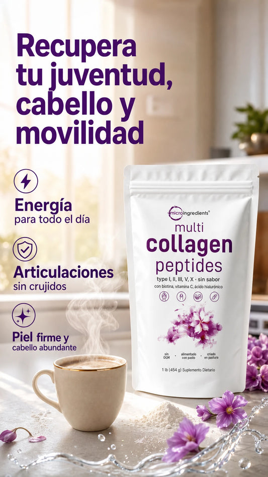 Micro Ingredients Multi Collagen Peptides Powder 16oz