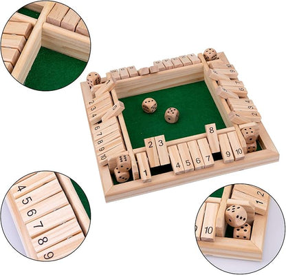 Juego familiar "Shut The Box" (Cierra la caja)