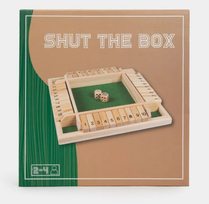 Juego familiar "Shut The Box" (Cierra la caja)