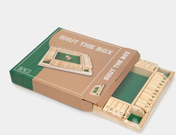 Juego familiar "Shut The Box" (Cierra la caja)