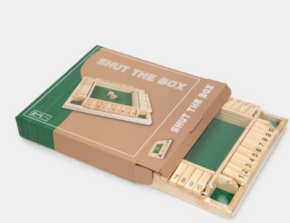 Juego familiar "Shut The Box" (Cierra la caja)
