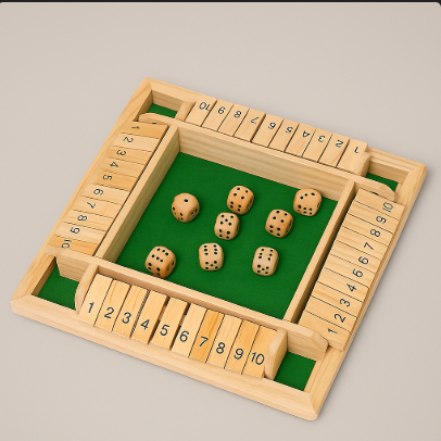 Juego familiar "Shut The Box" (Cierra la caja)