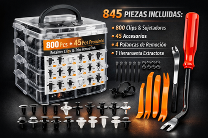 FijaCar Total – Kit Mecánico de 800 Piezas