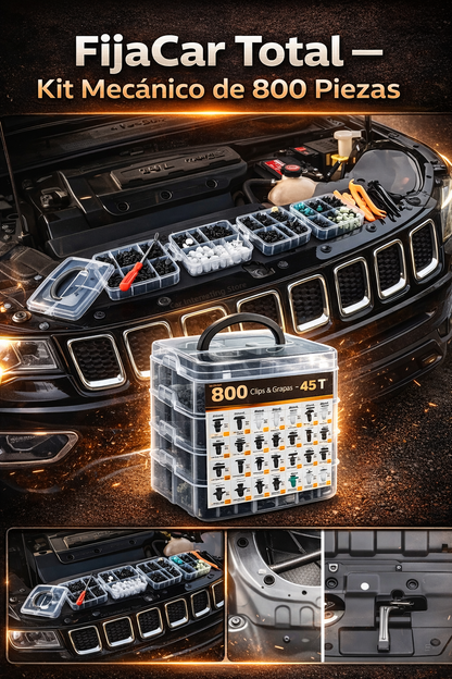 FijaCar Total – Kit Mecánico de 800 Piezas