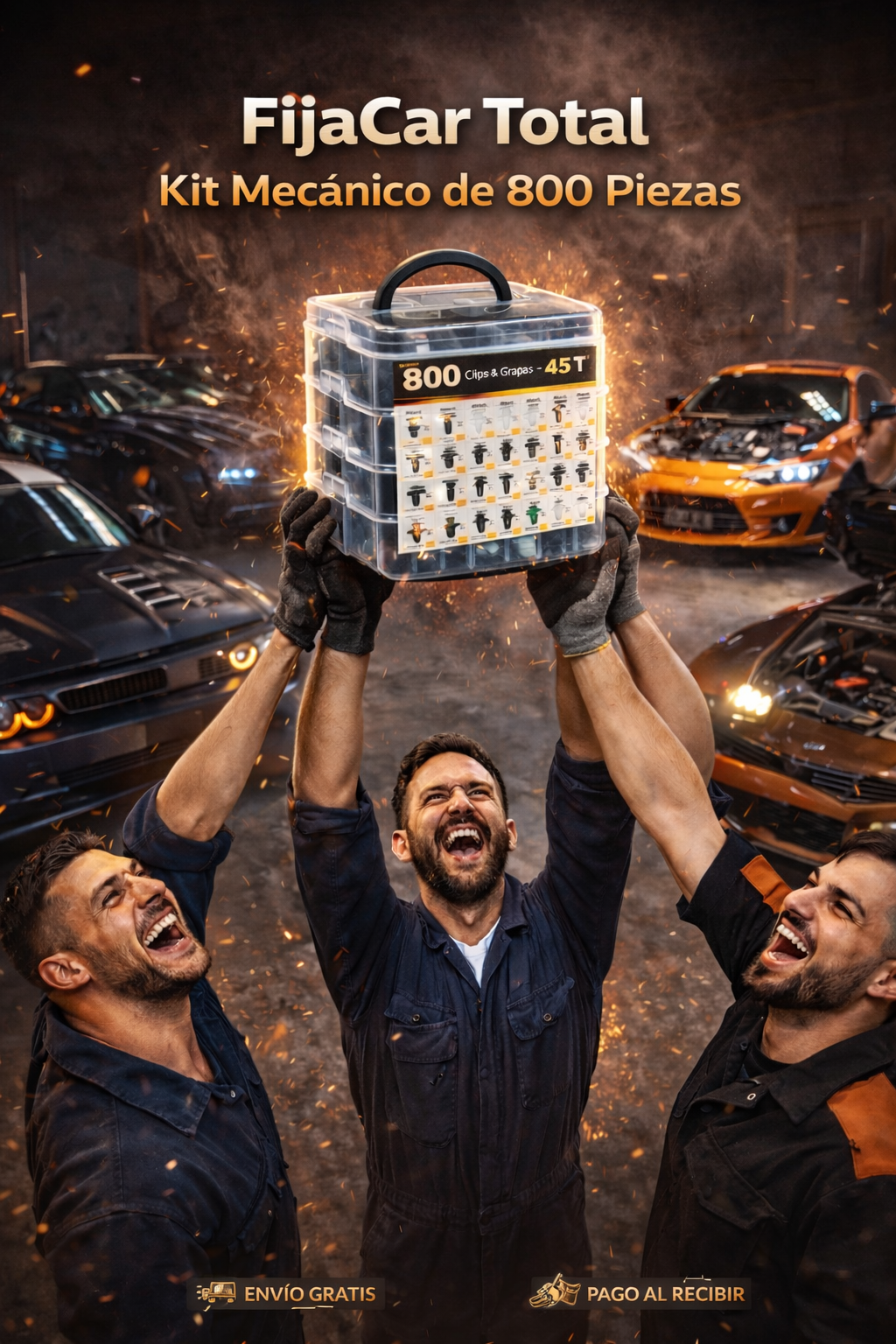 FijaCar Total – Kit Mecánico de 800 Piezas