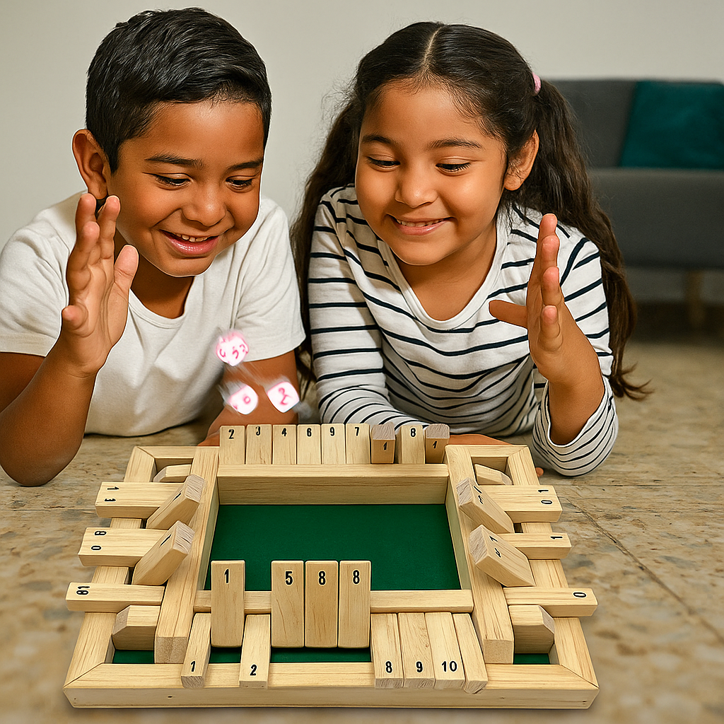 Juego familiar "Shut The Box" (Cierra la caja)