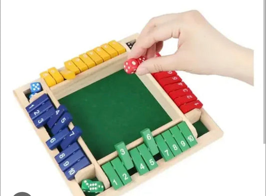 Juego familiar "Shut The Box" (Cierra la caja)